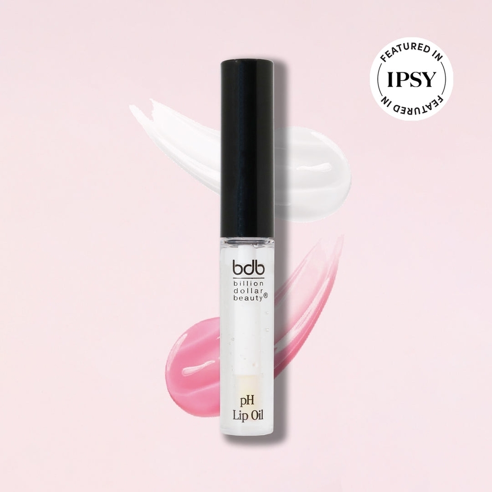 NIB Billion Dollar Beauty pH Lip Oil Blushing Effect Clear To Pink 3.5mL